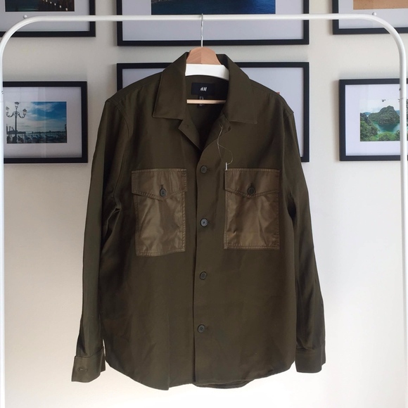 NWT H&M Men's Shirt/Jacket -  Size 42R - Picture 1 of 6